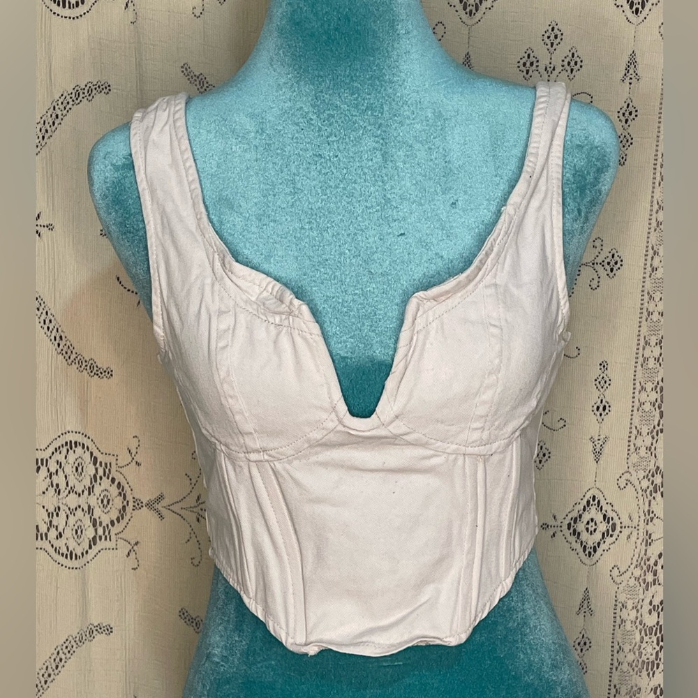 Lone star: cropped corset top
